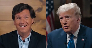 Trump Makes Tucker Carlson Laugh With Impression of Kamala Harris