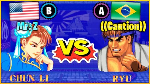 Street Fighter II': Champion Edition (Mr. Z Vs. ((Caution))) [U.S.A Vs. Brazil]