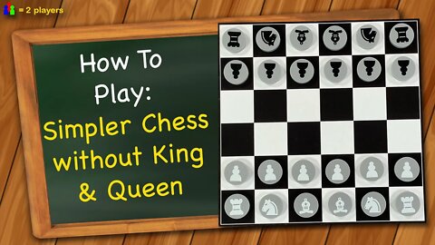 How to play Simpler Chess – without King and Queen