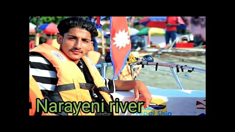 Enjoying with the boat at narayeni river..❣️||Neer Bhusal||