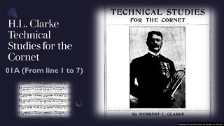 [TRUMPET STUDY] Clarke Technical Studies for the Cornet or Trumpet - #1 from line 1 to 7