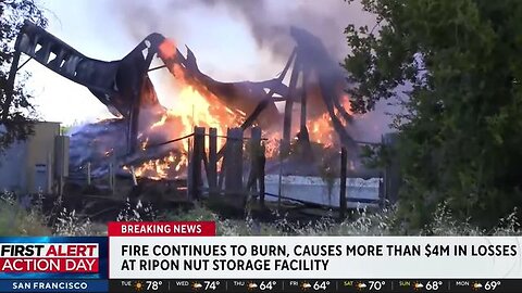 Sacramento, CA: Nut Storage Facility Fire Destroys 2 Mil Pounds of Nuts, Still Burning After 2 Days