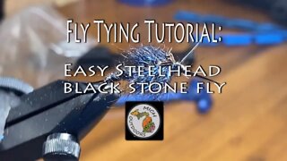 Fly Tying Tutorial: Easy Black Stonefly for Steelhead in Michigan