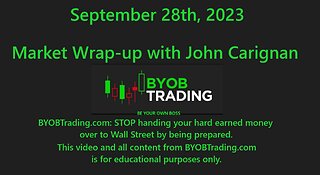 September 28th, 2023 Market Wrap Up. For educational purposes only.