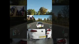 DRIFT GOLF R TRAÇÃO TRASEIRA Forza Horizon 4 VOLANTE G29 #Shorts