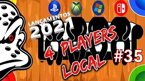 TOP 5 - JOGOS 4 PLAYERS LOCAL / MULTIJOGADOR - #35 (Jogos Multiplayer Local 2021)