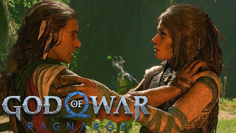 God of War Ragnarok - Freya reunites with her brother scene