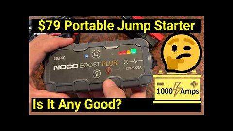 NOCO Boost Plus 12-Volt Lithium Ion Jump Starter ✅ Fix Your Dead Battery!