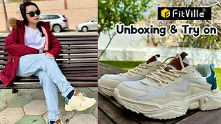 Fitville Women UrbanMesh Walking Shoes Unboxing