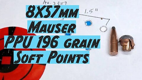 8X57mm Mauser 196 Grain PPU Soft Point