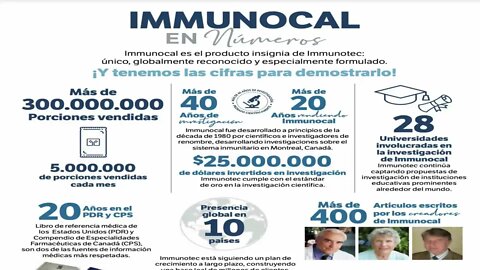 Immunocal no es un "producto", es un descubrimiento científico