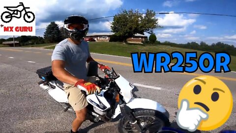 I finally get to test ride a Yamaha WR250R !