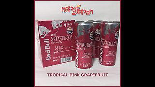 New 2024 Spring Japanese Red Bull - Tropical Pink Grapefruit