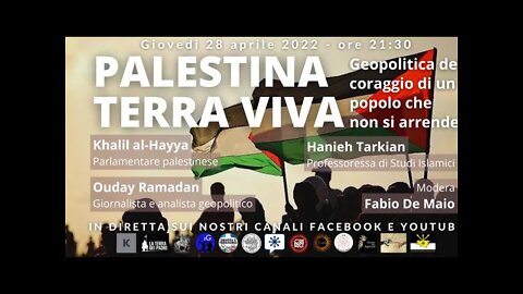 "Palestina Terra Viva": geopolitica del coraggio di un popolo che non si arrende
