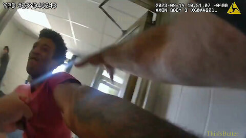 Bodycam, security video show scuffle between man and officer in Youngstown Police Department’s lobby