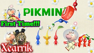 Pikmin 1! My First Playthrough Ever! A Cat Plays Pikmin