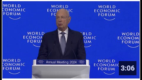 Klaus 'Anal' Schwab, founder of the WEF, speaking at this year's annual Davos meeting