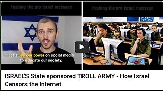 ISRAEL'S State sponsored TROLL ARMY - How Israel Censors the Internet