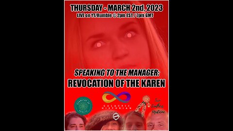 LIVE @ 2pm EST/ Speaking to the Manager: Revocation of the Karen (New Teachings w/Andrew Bartzis)