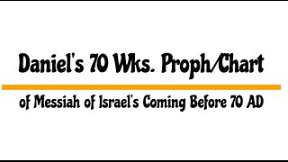 KJV BIBLE SHORTS BY LZB: Daniel's 70 Wks. Proph/Chart of Messiah of Israel's Coming Before 70 AD