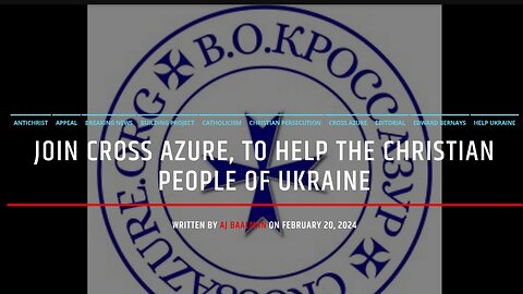 Join Cross Azure To Help The Christians Of Ukraine