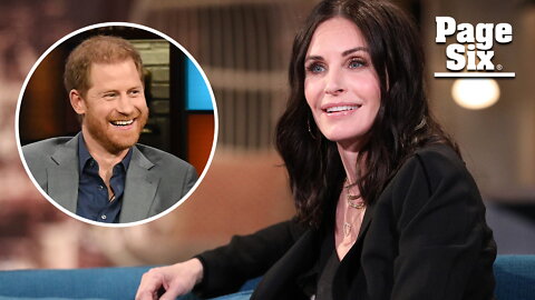 Courteney Cox reacts to Prince Harry doing mushrooms at her home