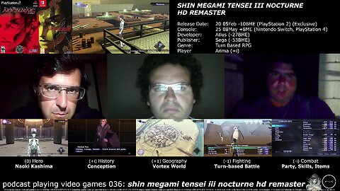 podcast playing video games 036: shin megami tensei III nocturne hd remaster