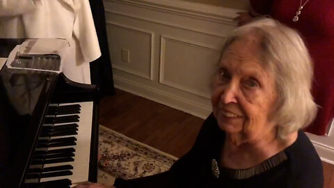 December 24, 2019 - Lois Smisek Owen (My Mom) Leads a Christmas Eve Singalong