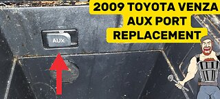 2009-2015 TOYOTA VENZA AUX PORT / SOUND PORT REPLACEMENT TUTORIAL