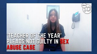 An award-winning teacher has pleaded not guilty in a sex abuse case.
