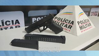 Manhuaçu: jovem é localizado com pistola calibre 9mm