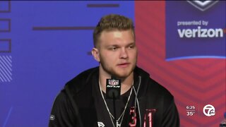 Aidan Hutchinson talks at combine about what NFL teams can expect from him