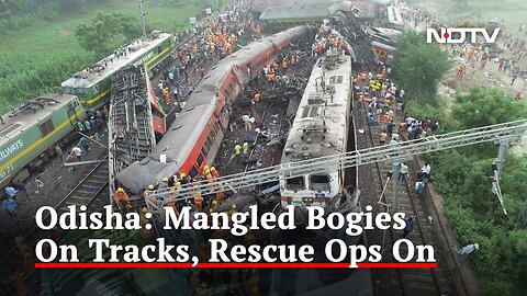 Odisha Train Tragedy: Mangled Bogies On Tracks, Rescue Ops On