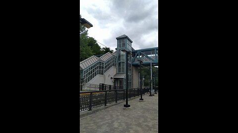 Elevator and over pass at New Jersey Transit port imperial station