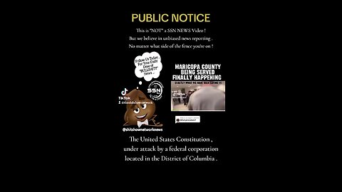 TIK TOK WILL NOT ALLOW THIS VIDEO ON THEIR PLATFORM. Maricopa Sheriff department put on notice!