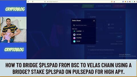 How To Bridge $PLSPAD from BSC to VELAS Chain Using A Bridge. Stake $PLSPAD On Pulsepad For High APY