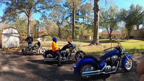 Great motorcycle ride on a beautiful day