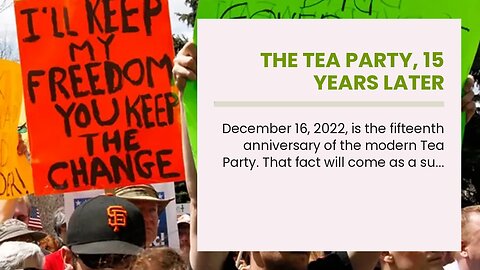 The Tea Party, 15 Years Later