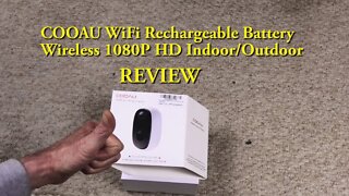 Review COOAU Rechargeable Camera, Wireless 1080P HD Indoor,Outdoor WiFi