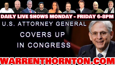 U.S. ATTORNEY GENERAL COVERS UP IN CONGRESS WITH LEE SLAUGHTER & WARREN THORNTON