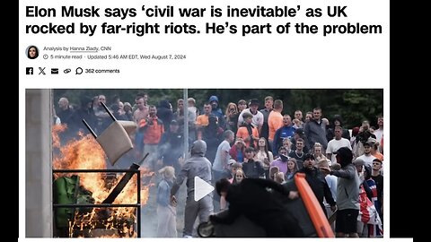 UK Gov. Using Agent Provocateurs to Instigate Riots as a Pretense For Tyranny? Wake Up Call