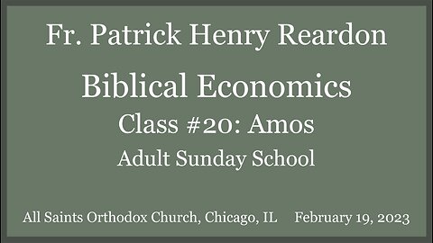Biblical Economics 20: Amos