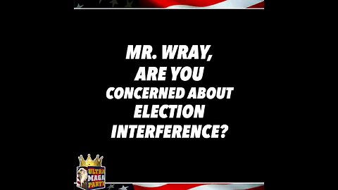 If the FBI is not supposed to investigate election interference, who is?