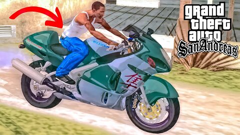 Secret Suzuki Hayabusa Bike Location in GTA San Andreas (Cheat Code)