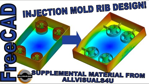 FreeCAD Injection Mold Design Guide for Ribs - Allvisuals4u Mold Making |JOKO ENGINEERING|
