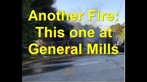 Nothing to See at General Mills Plant. Pay No Attention to the Plane or the Fire.