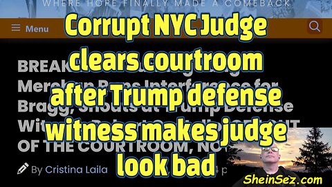 NYC Judge clears courtroom after Trump defense witness makes judge look bad-538
