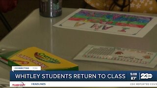 Whitley Elementary School Students Head Back to Campus