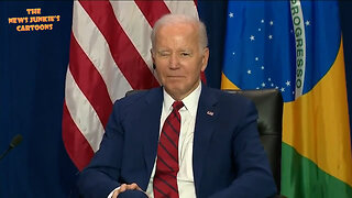 Biden: "We we better get on to business, I guess" and stares off into the abyss, while his cabinet members laugh and his handlers force reporters to get out.