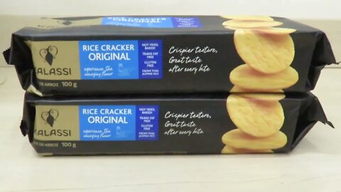 2x Biscoito de Arroz Cracker Original Kalassi 100g - 2º Pedido